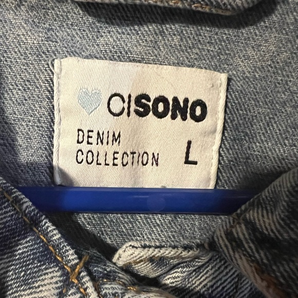 CISONO Cropped Jean Jacket - Picture 4 of 5